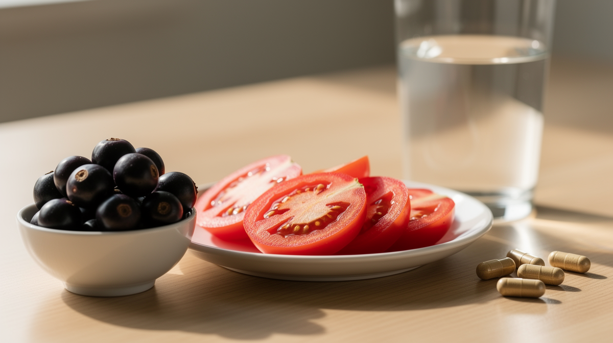 Palmettobär, tomater och kosttillskottskapslar – ingredients för att lindra tömningssymtom