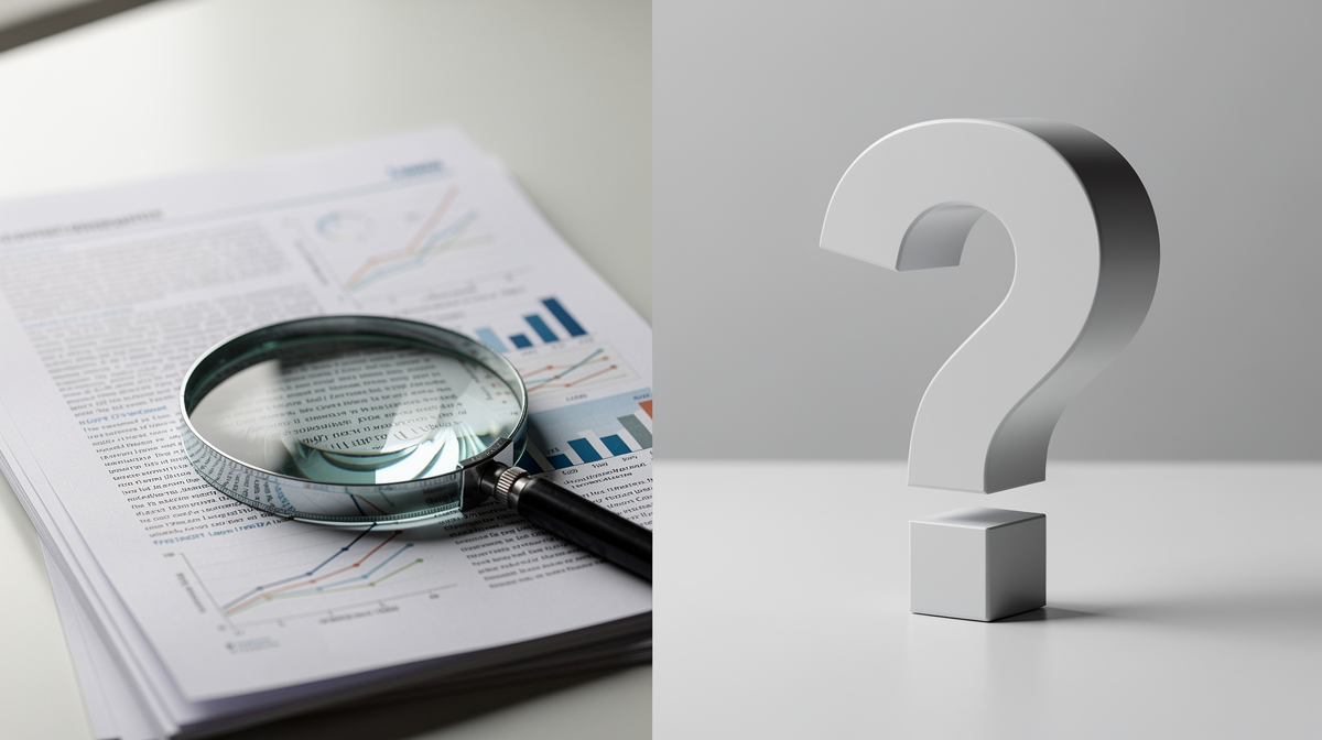 Forskningsdata och frågetecken illustrerar myt versus fakta om fenylalanin