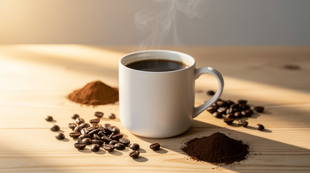 Koffein – Komplett guide 2026: effekter, dosering och hälsa