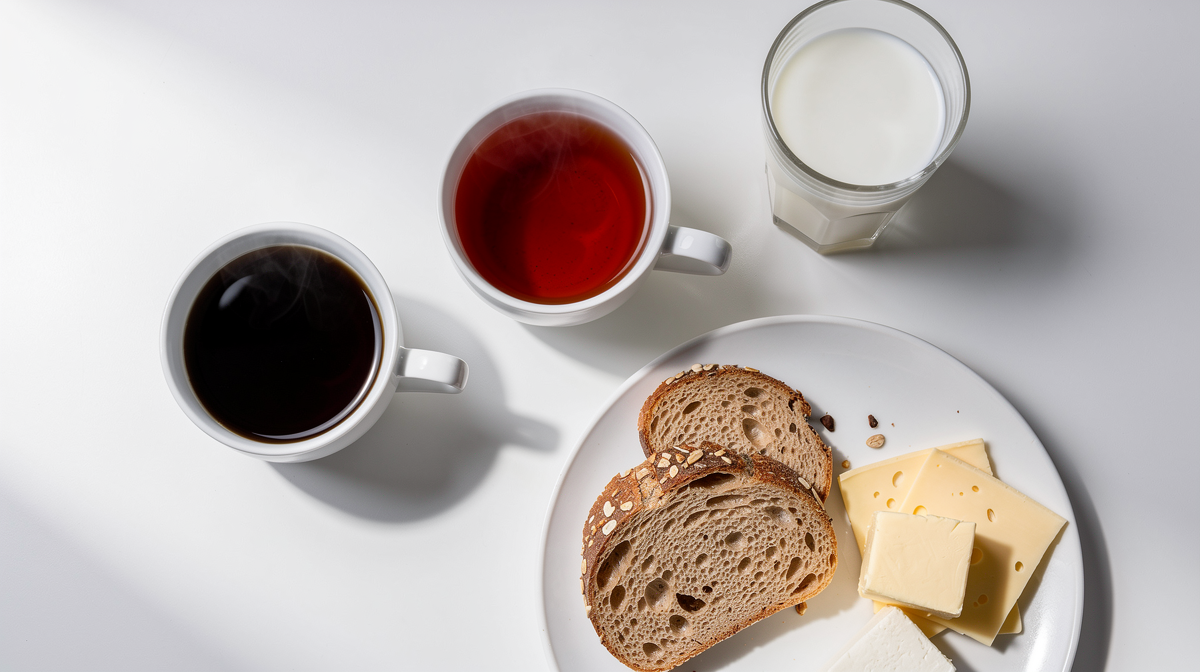 Järnrika livsmedel som linser, kikärtor, spenat och kött på en träskiva