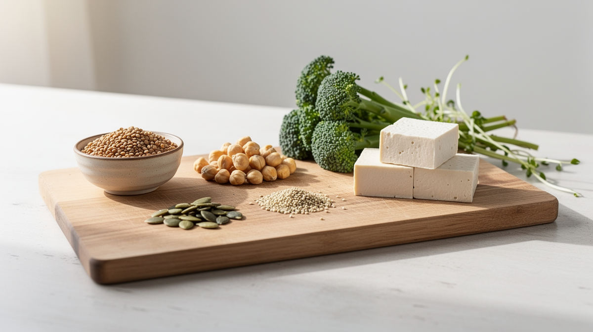 Proteinrika livsmedel som innehåller fenylalanin, bland annat ägg, mandlar, sojabönor, lax och mjölk