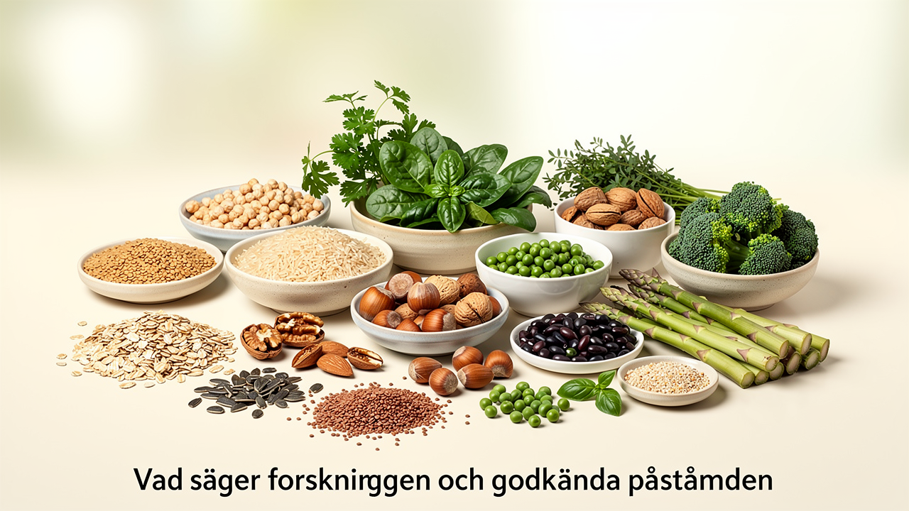 Vad säger forskningen och godkända påståenden