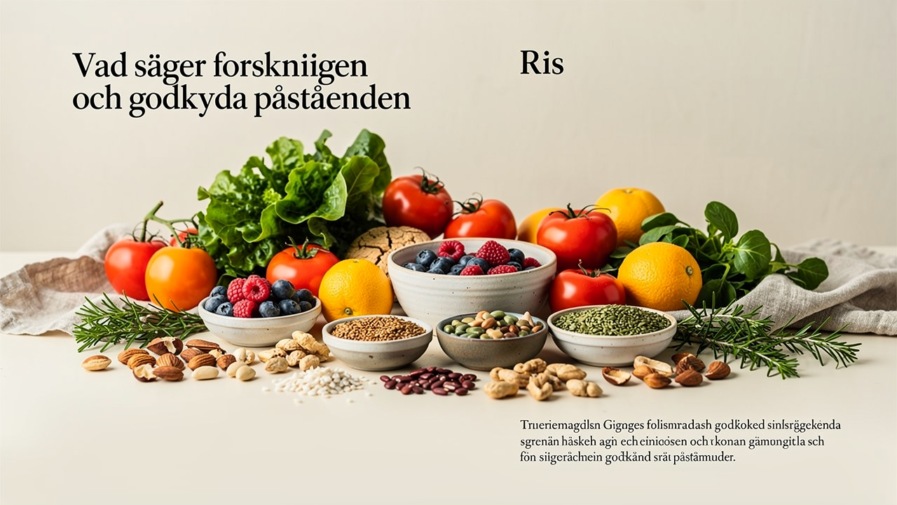 Vad säger forskningen och godkända påståenden