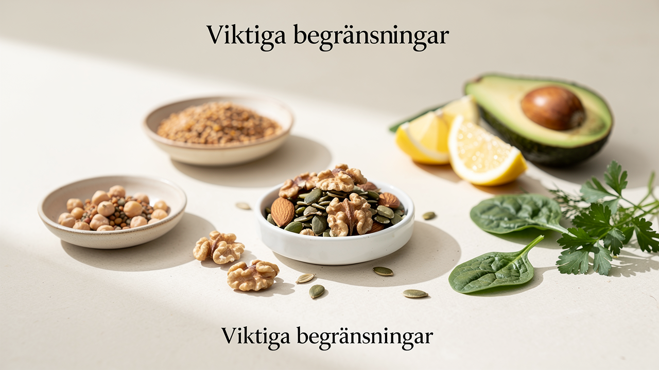 Viktiga begränsningar