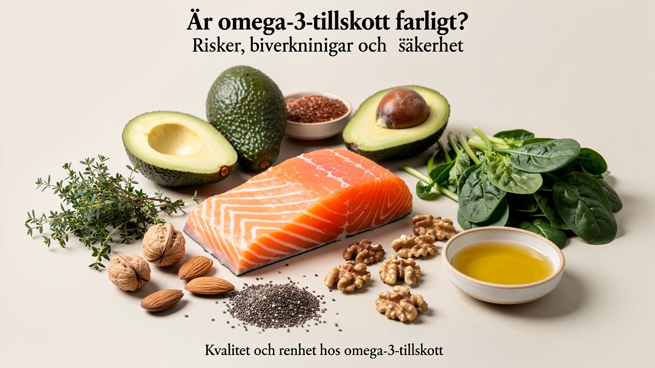 Kvalitet och renhet hos omega-3-tillskott