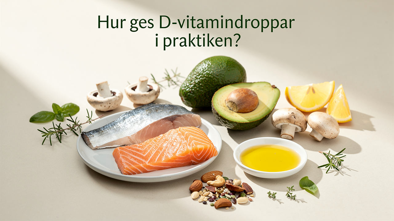 Hur ges D-vitamindroppar i praktiken?